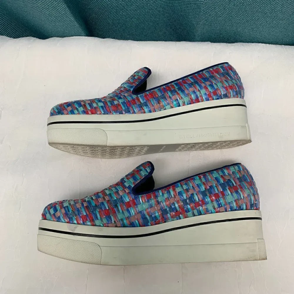 Stella McCartney Rainbow Platform Loafers Size 6.5